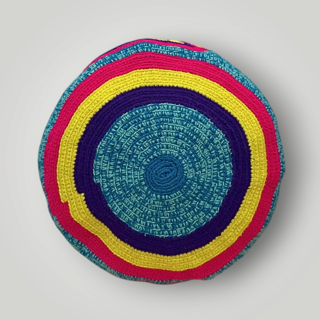 Colorful Wayuu mochilas blue