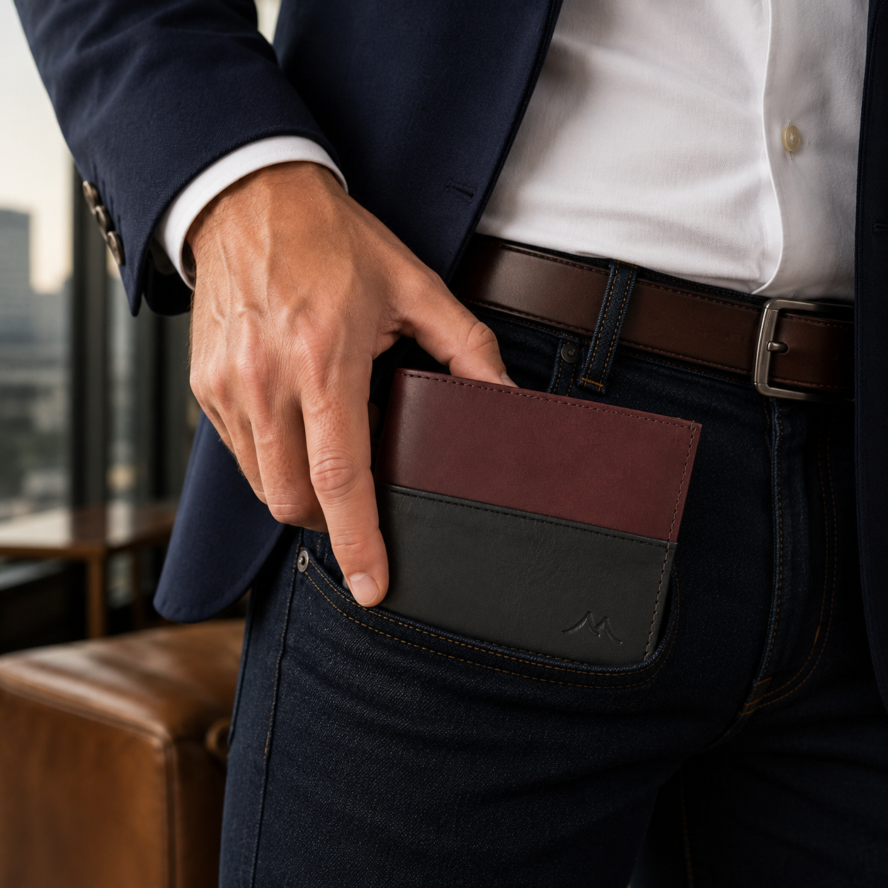 Horizonte Wallet | Personalized Leather Wallet | Maison Monserrate
