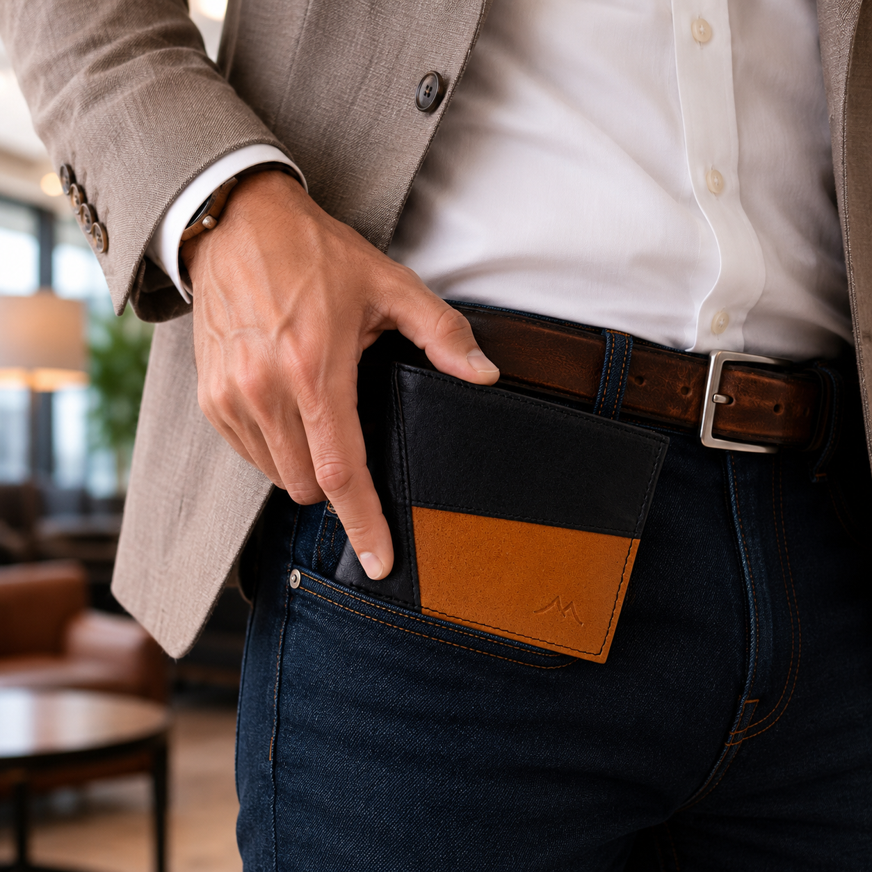 Sierra Wallet | Geometric Leather Wallet | Maison Monserrate